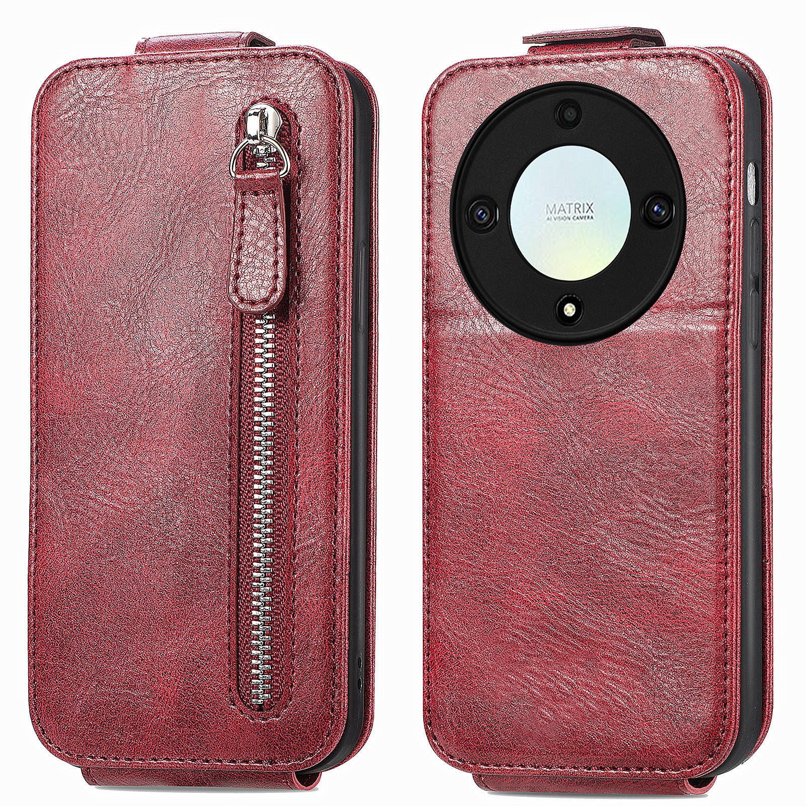 For Honor X40 5G / X9a 5G / Magic5 Case Anti-fall Vertical Flip Phone Wallet Cover