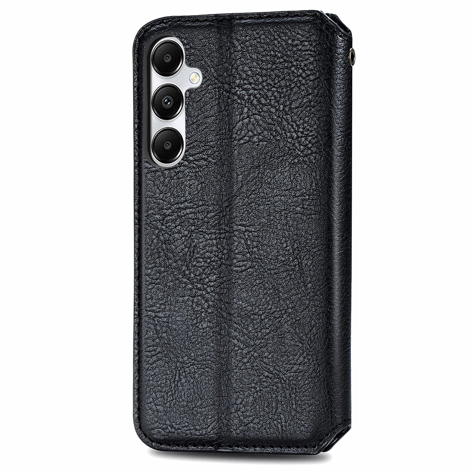 For Samsung Galaxy A55 5G Cell Phone Case Rhombus Imprinted Leather Wallet Stand Cover