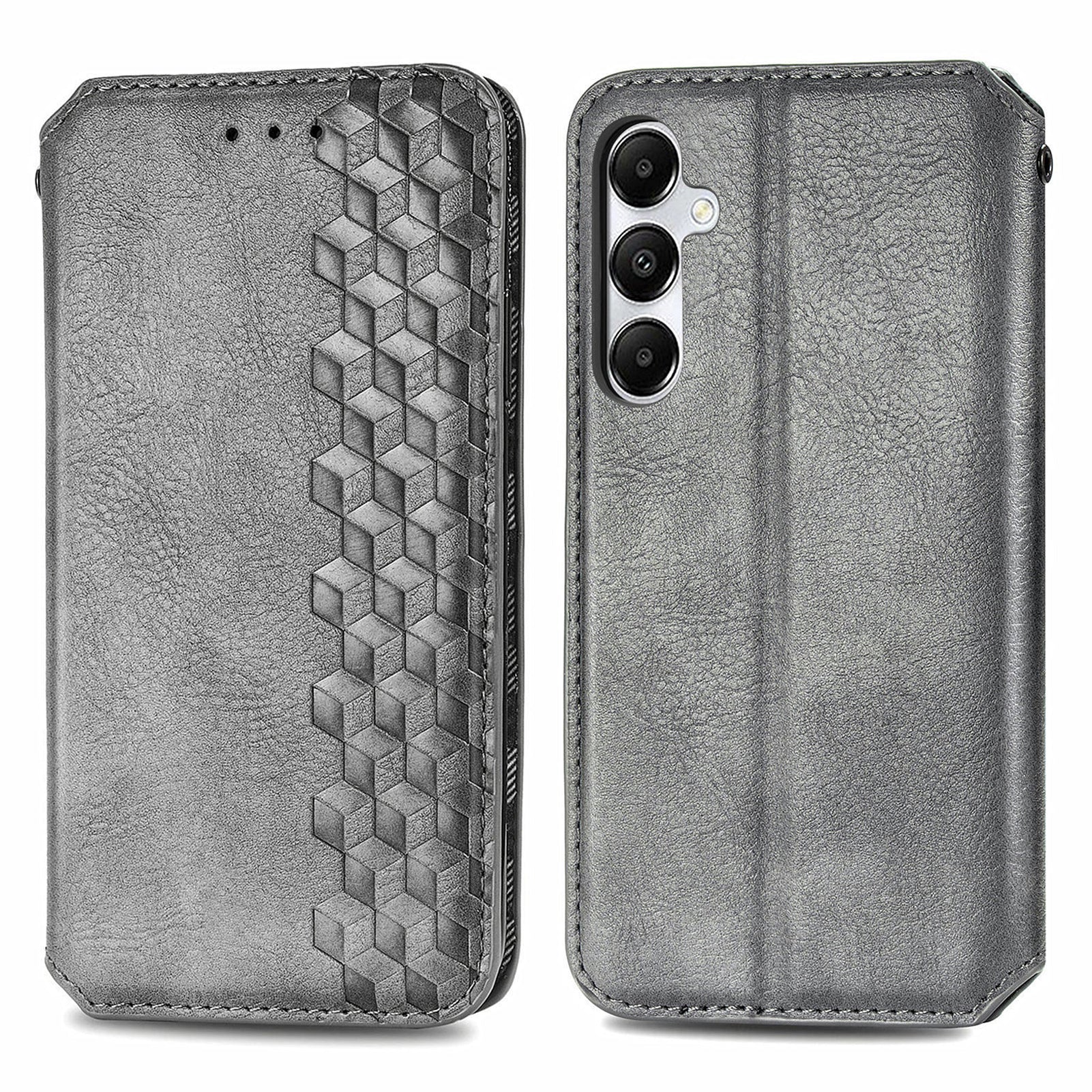 For Samsung Galaxy A35 5G Case Rhombus Leather Phone Wallet Cover Magnetic Closing