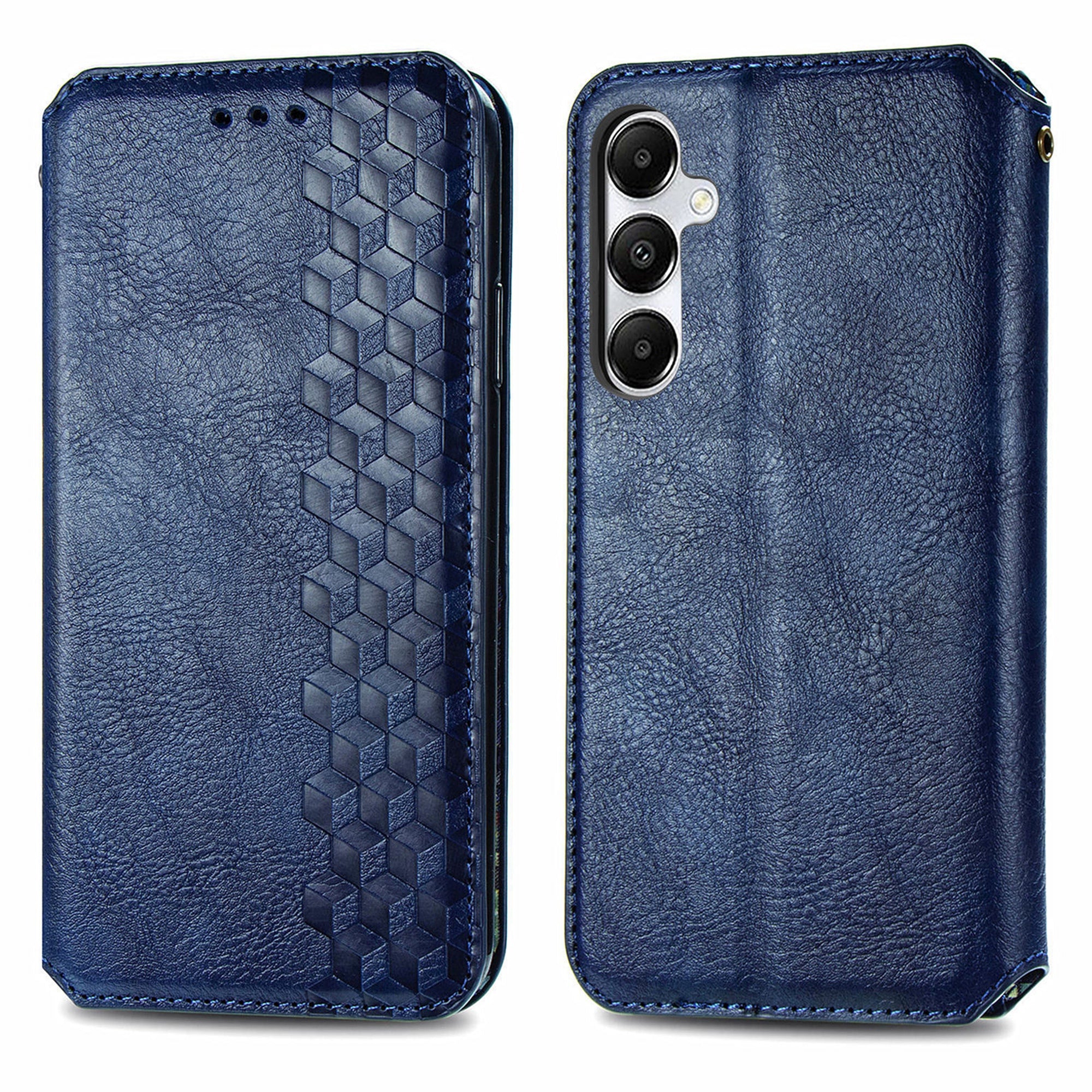 For Samsung Galaxy A35 5G Case Rhombus Leather Phone Wallet Cover Magnetic Closing