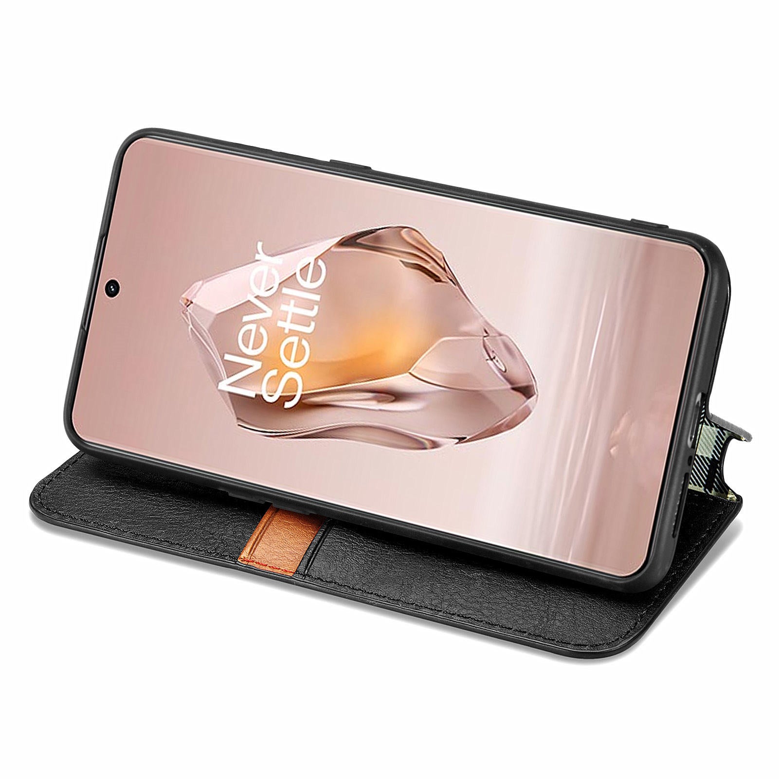 For OnePlus 12R 5G / Ace 3 5G Case Rhombus Leather Card Slot Magnetic Closure Phone Cover