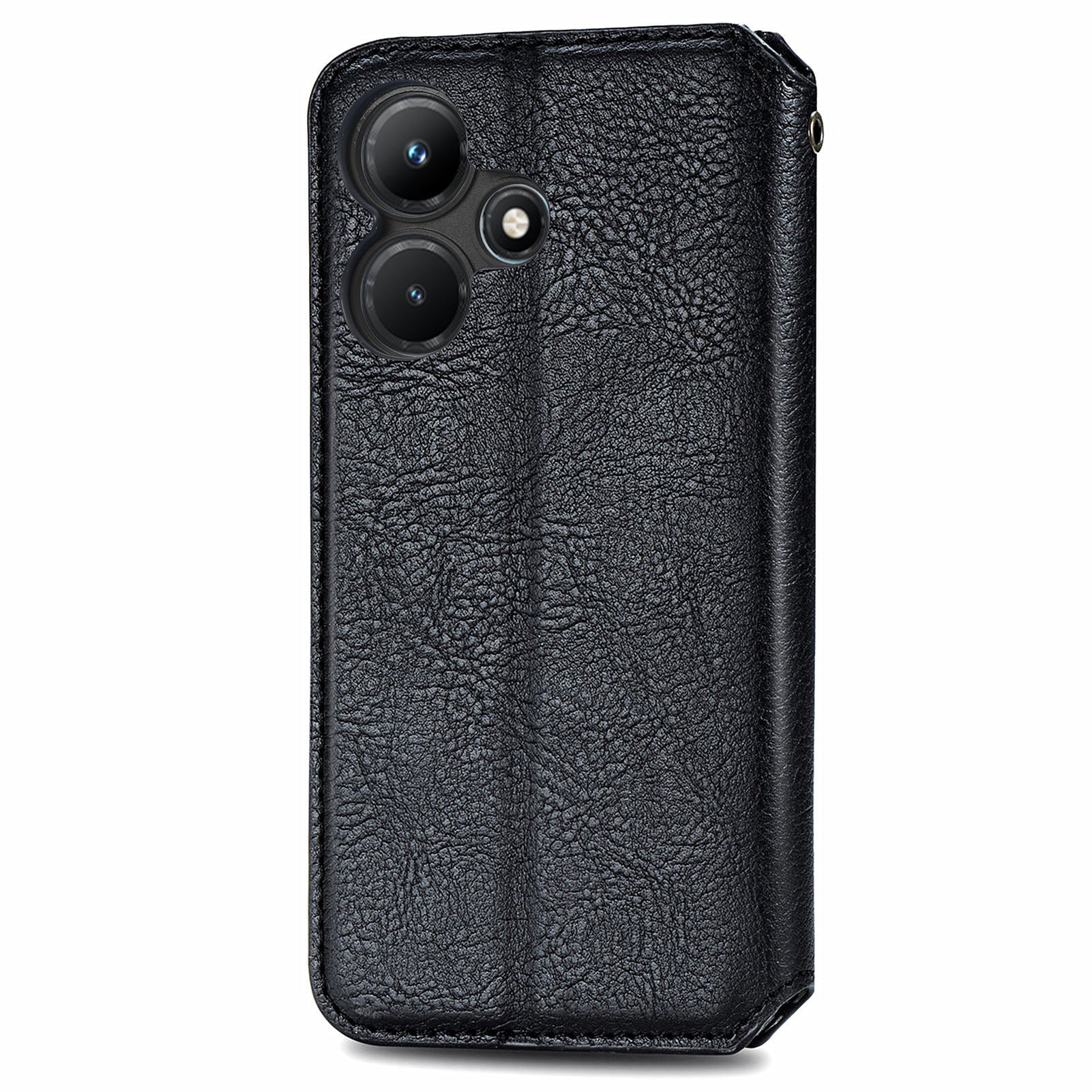 For Transsion Infinix Hot 30i Wallet Case Rhombus Imprinted Leather Phone Cover