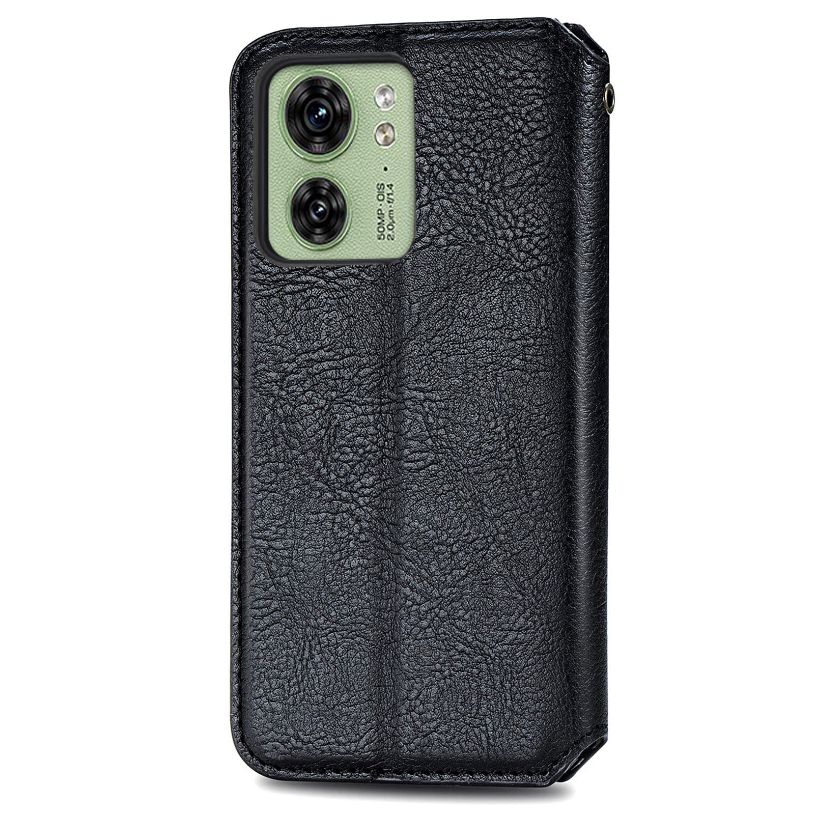 For Motorola Edge 40 5G Wallet Case Anti-Drop Imprinted Rhombus Leather Phone Cover