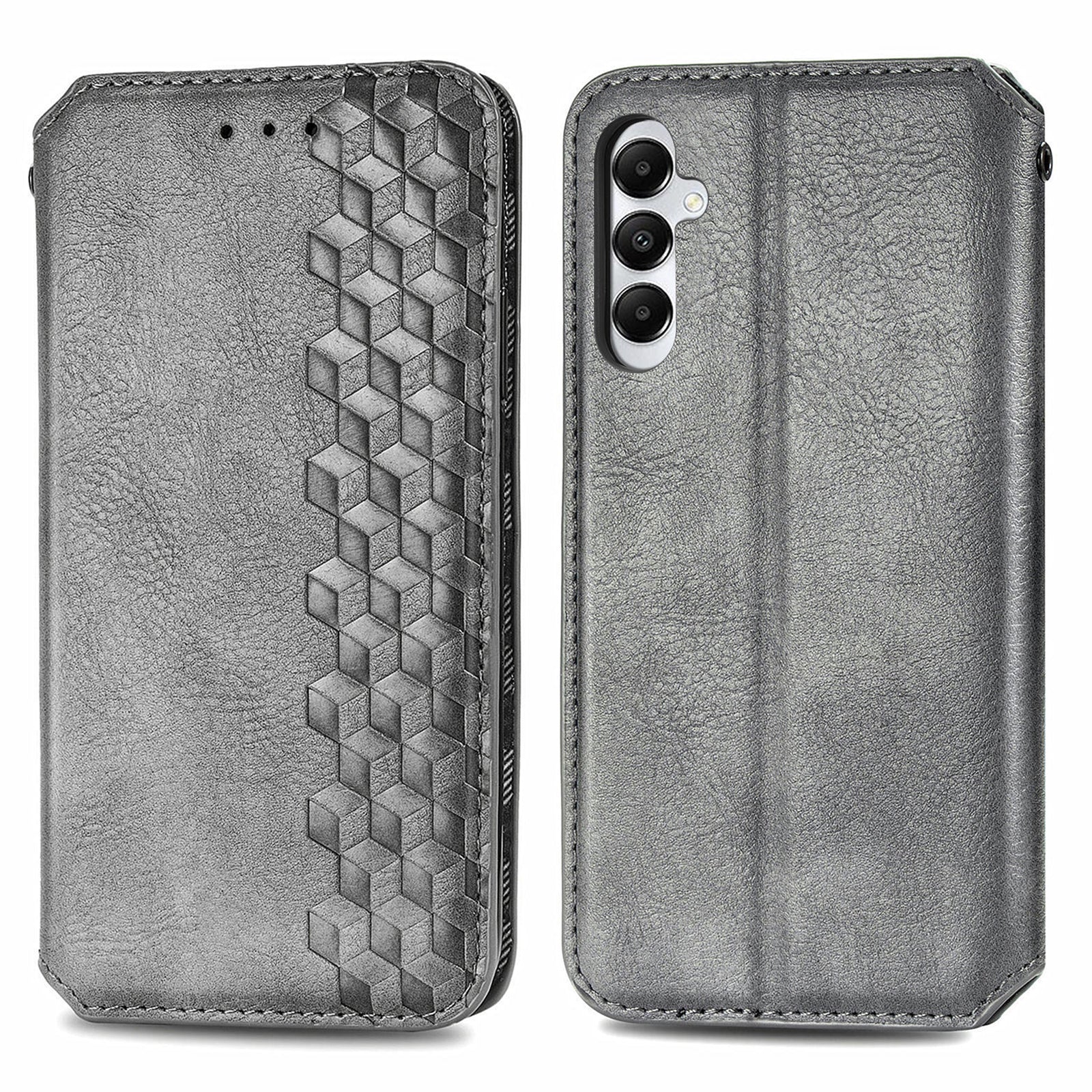 For Samsung Galaxy A05s 4G Leather Cover Imprinted Rhombus Wallet Phone Case