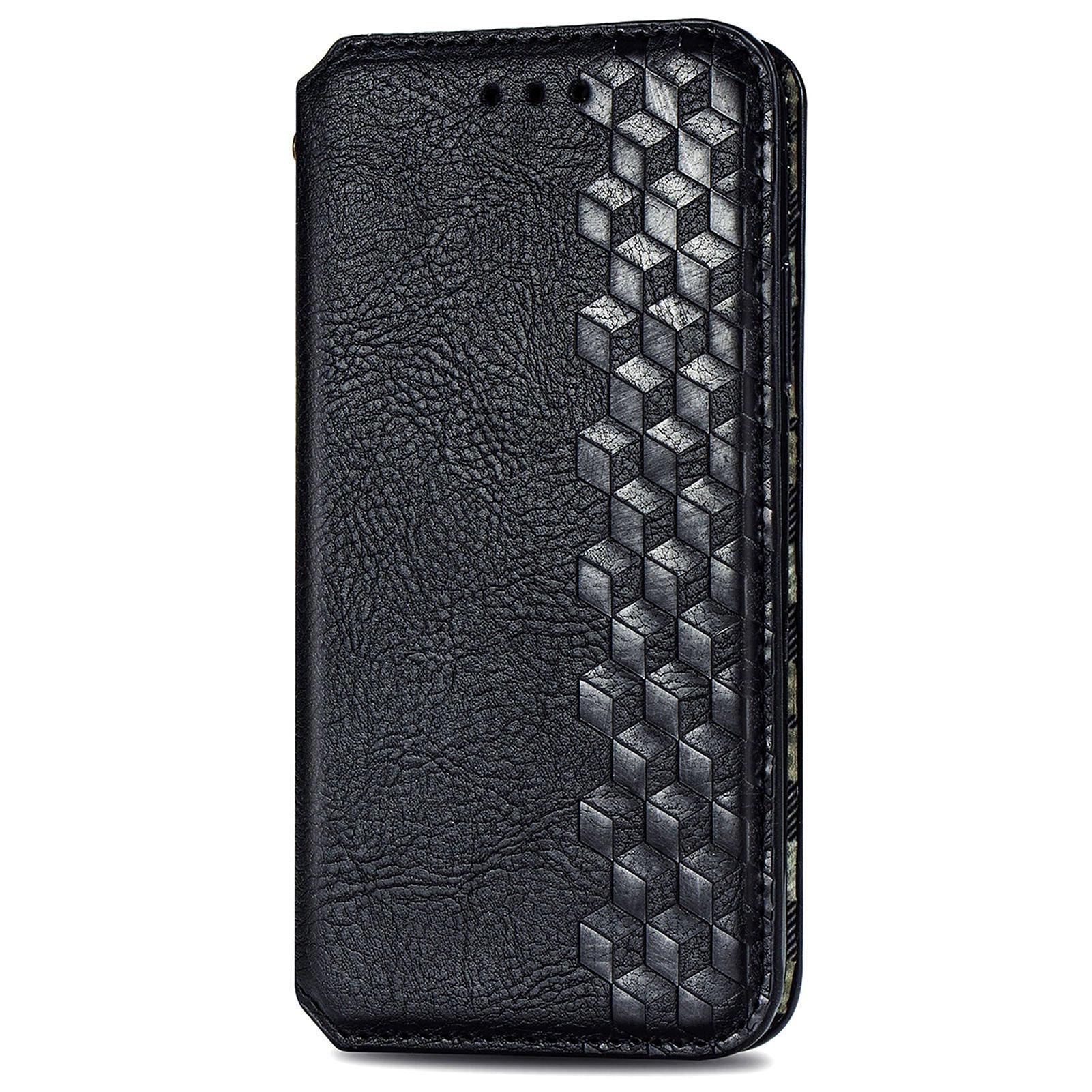 For Motorola Moto G24 4G / G04 4G Phone Case Imprinted Rhombus Leather Wallet Flip Cover