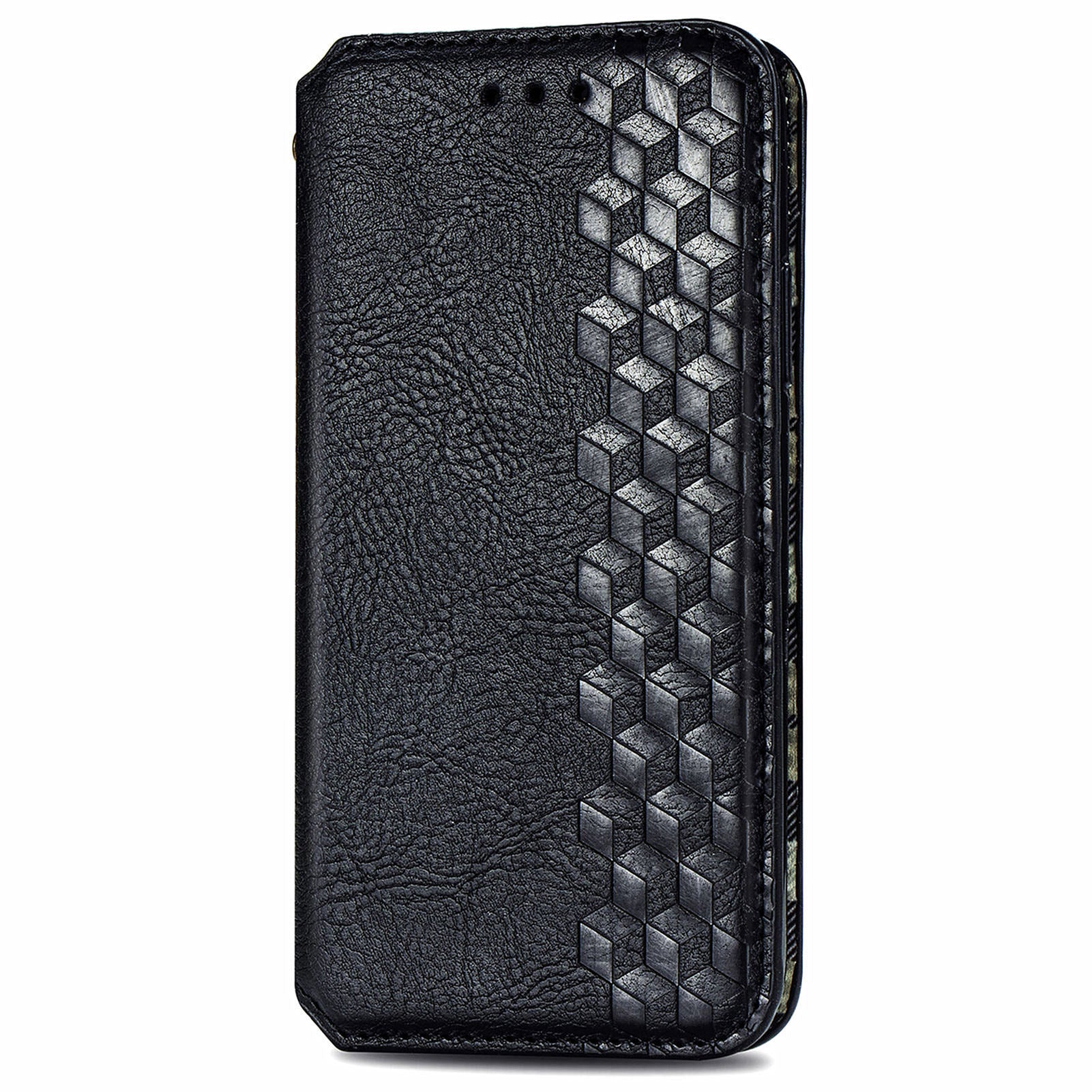 For Transsion Infinix Hot 40i Cell Phone Case Imprinted Rhombus Fit PU Leather Cover