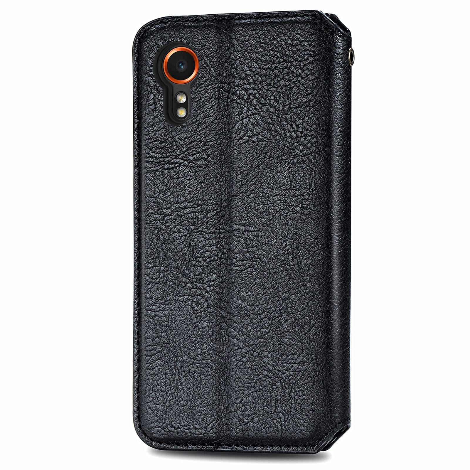 For Samsung Galaxy Xcover7 Cell Phone Case Imprinted Rhombus Leather Wallet Flip Cover