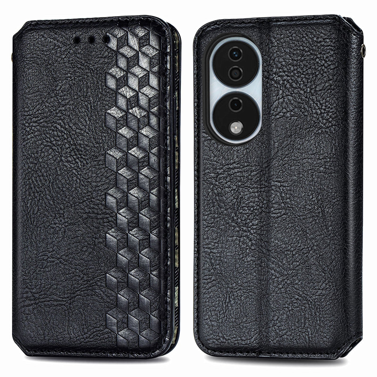 For Honor X7b 4G / 90 Smart Case Folding Stand Imprinted Leather Phone Cover