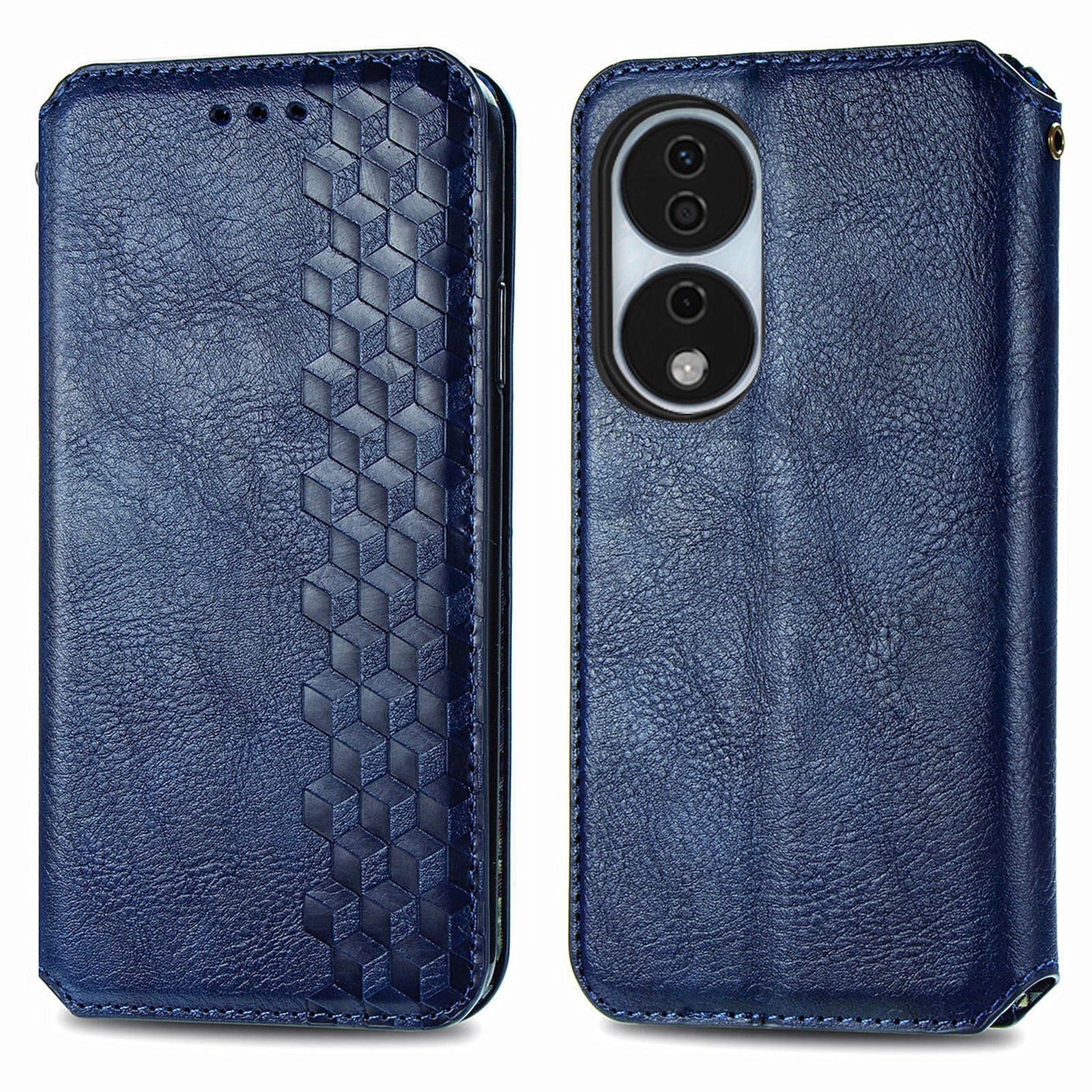 For Honor X7b 4G / 90 Smart Case Folding Stand Imprinted Leather Phone Cover