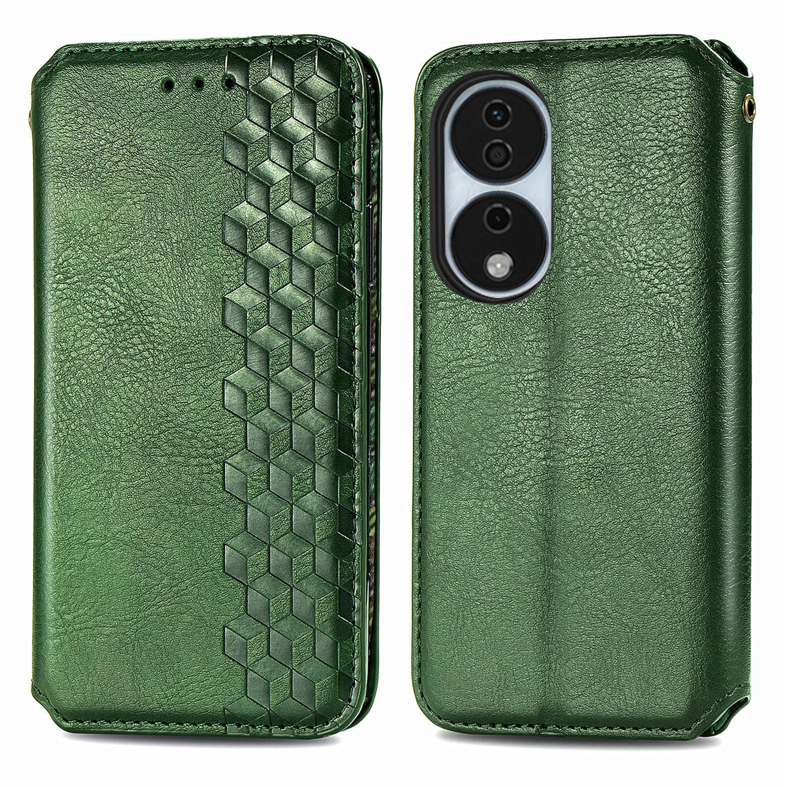 For Honor X7b 4G / 90 Smart Case Folding Stand Imprinted Leather Phone Cover