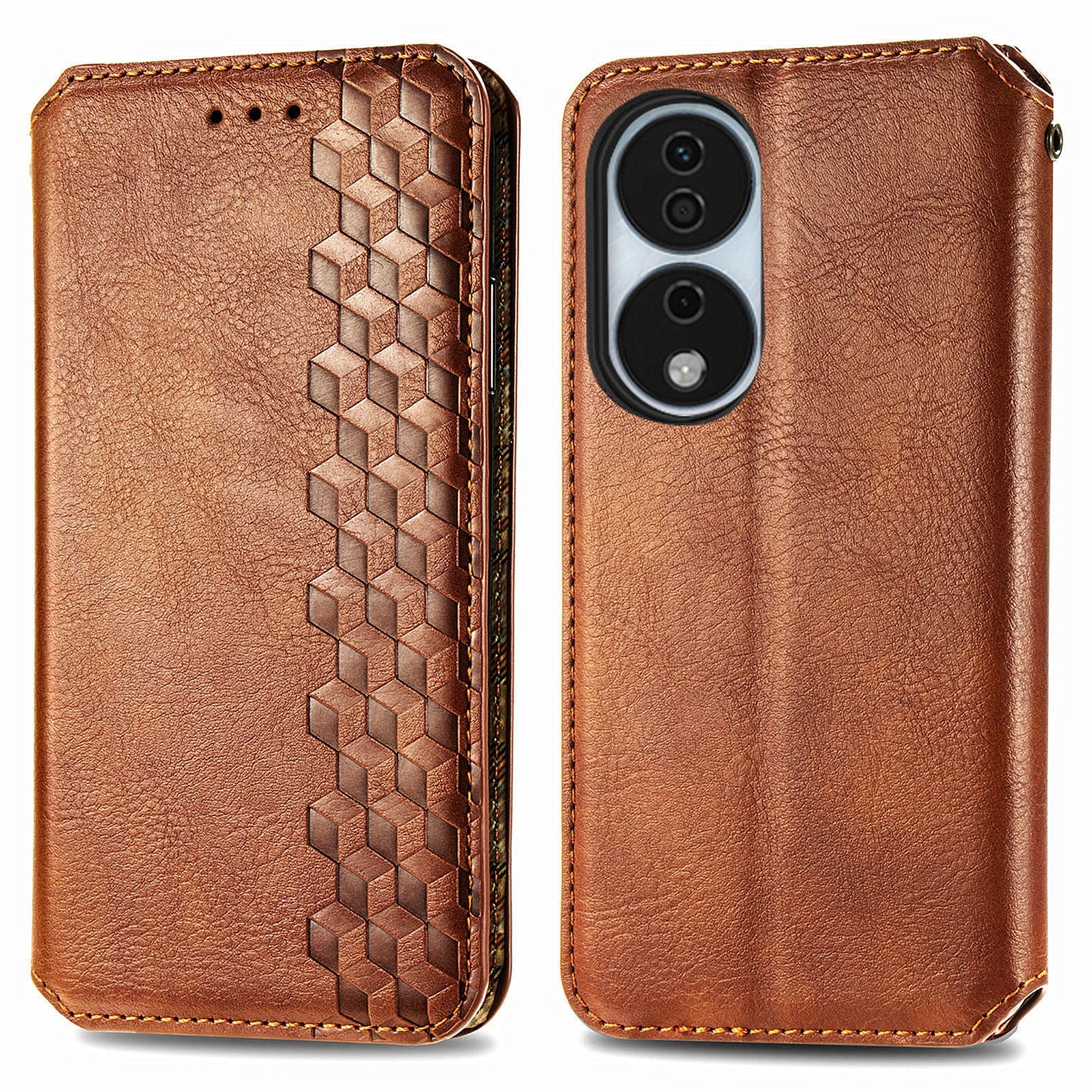 For Honor X7b 4G / 90 Smart Case Folding Stand Imprinted Leather Phone Cover