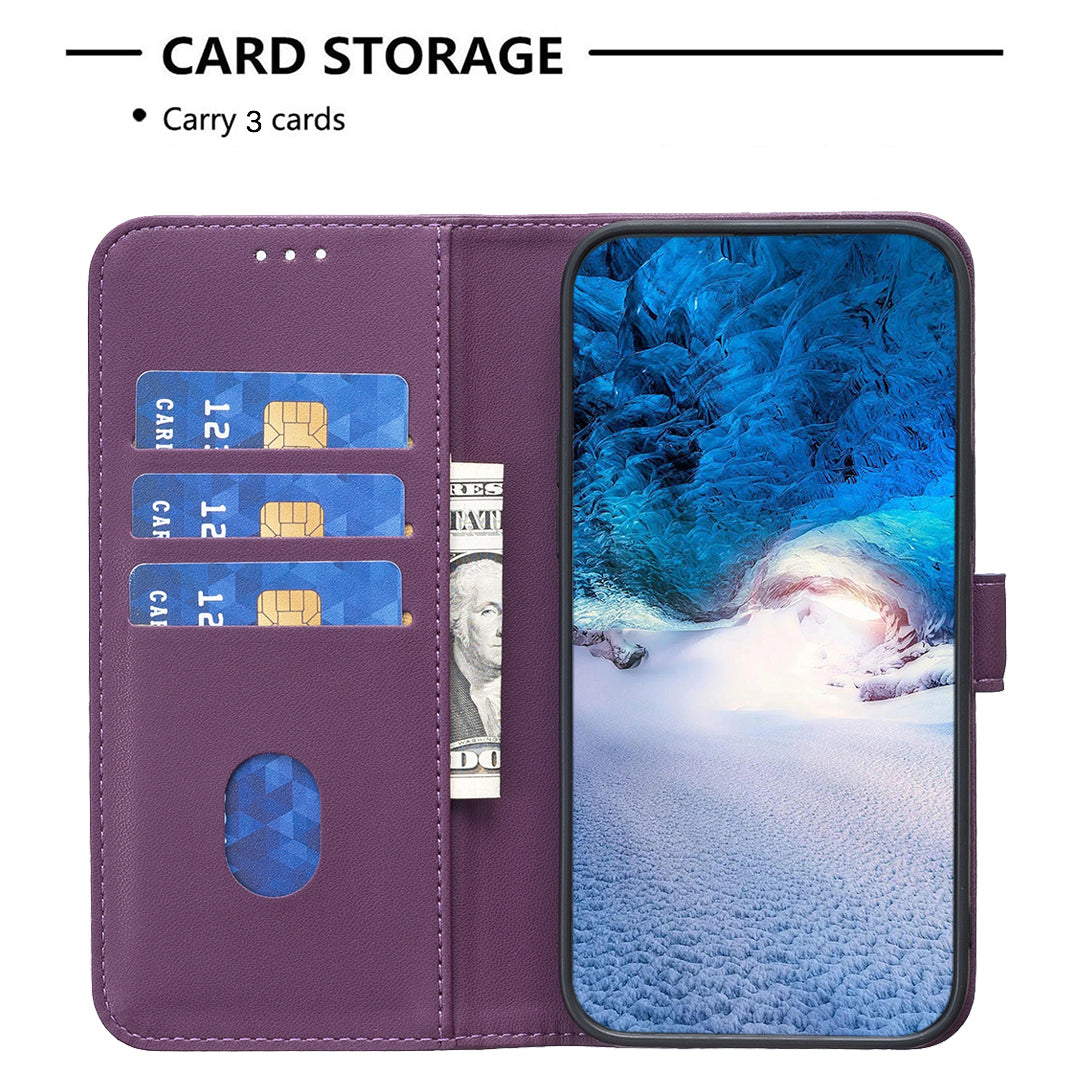 BINFEN COLOR BF17 For Sony Xperia 10 VI Case PU Leather Magnetic Buckle Flip Phone Cover
