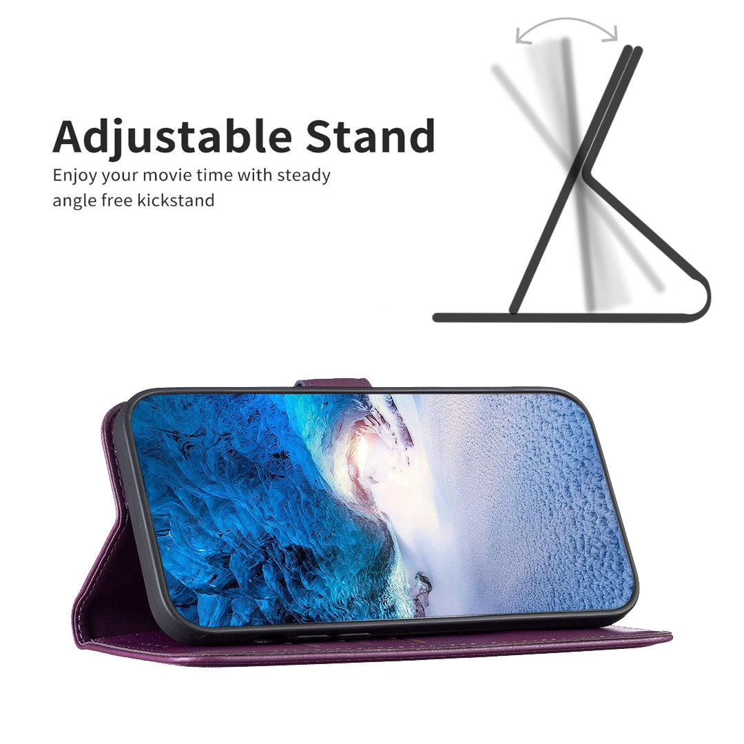 BINFEN COLOR BF17 For Sony Xperia 10 VI Case PU Leather Magnetic Buckle Flip Phone Cover