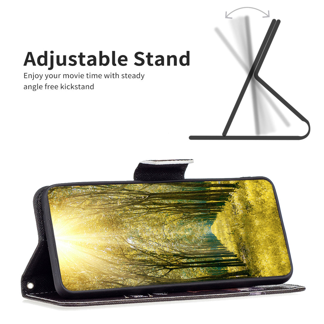 For Sony Xperia 10 VI Cell Phone Case Pattern Printing Leather Flip Stand Wallet Cover