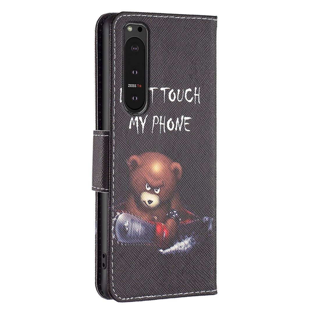 For Sony Xperia 10 VI Cell Phone Case Pattern Printing Leather Flip Stand Wallet Cover