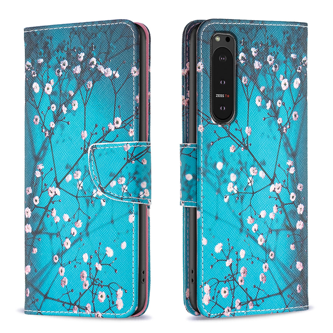 For Sony Xperia 10 VI Cell Phone Case Pattern Printing Leather Flip Stand Wallet Cover