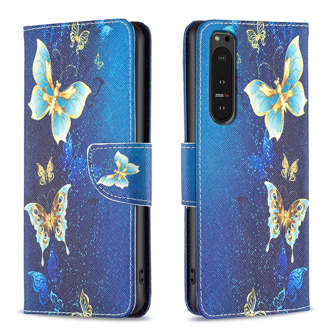 For Sony Xperia 10 VI Cell Phone Case Pattern Printing Leather Flip Stand Wallet Cover