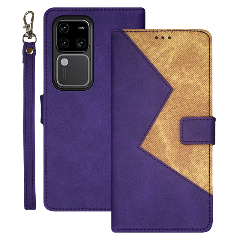 IDEWEI For vivo V30 Pro 5G Case Card Slots Holder Folio PU Leather Phone Cover