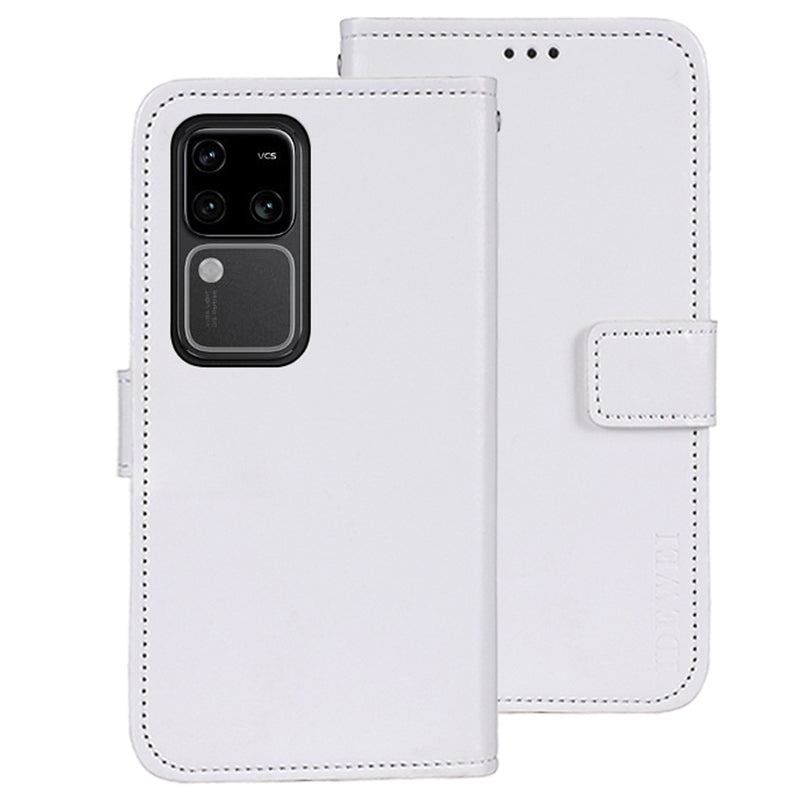 IDEWEI For vivo V30 Pro 5G Case PU Leather Wallet Stand Phone Cover
