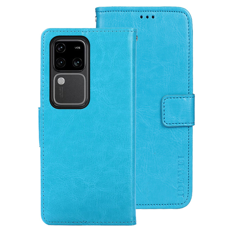 IDEWEI For vivo V30 Pro 5G Case PU Leather Wallet Stand Phone Cover