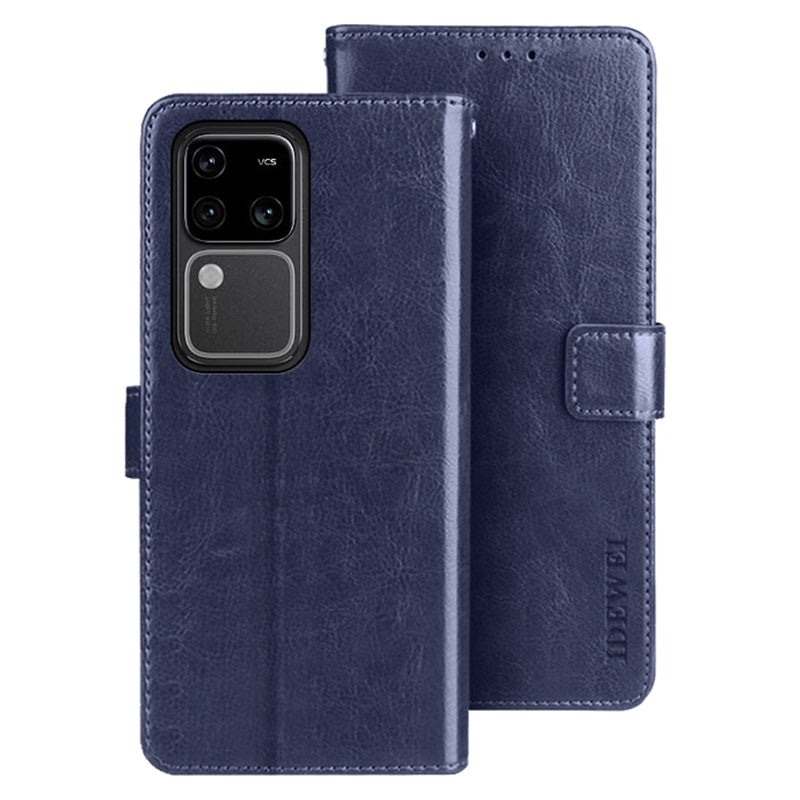 IDEWEI For vivo V30 Pro 5G Case PU Leather Wallet Stand Phone Cover