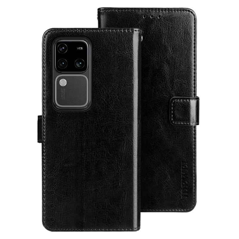 IDEWEI For vivo V30 Pro 5G Case PU Leather Wallet Stand Phone Cover