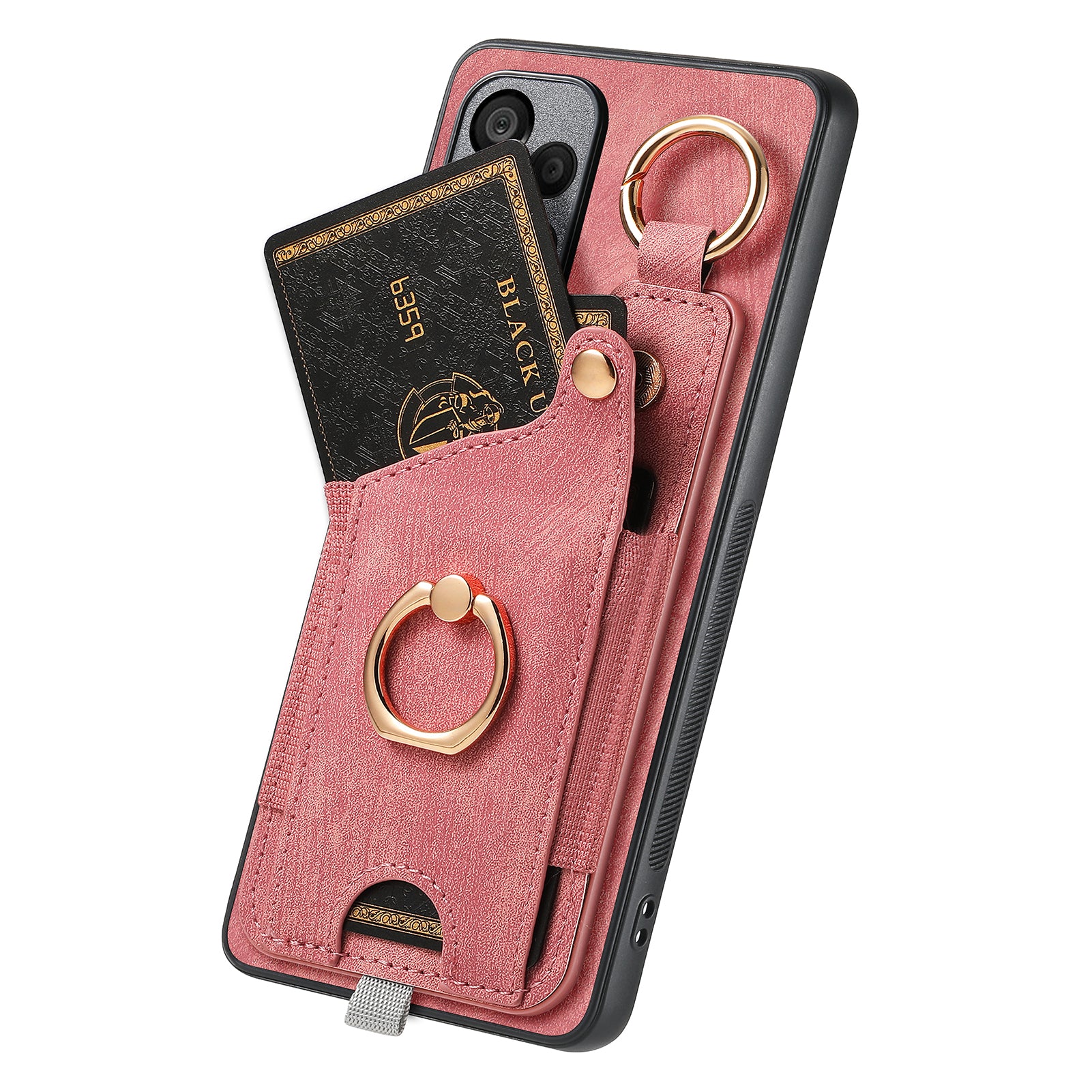 For Samsung Galaxy A34 5G Kickstand Case Card Holder PU + TPU Phone Cover