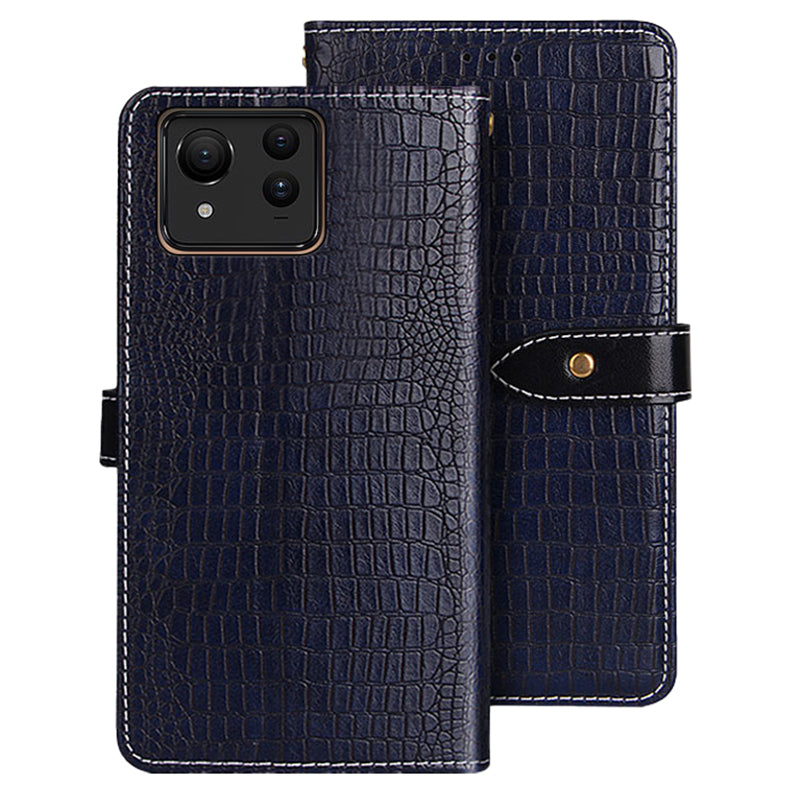 IDEWEI For Asus Zenfone 11 Ultra 5G PU Leather Case Crocodile Texture Flip Wallet Phone Back Cover