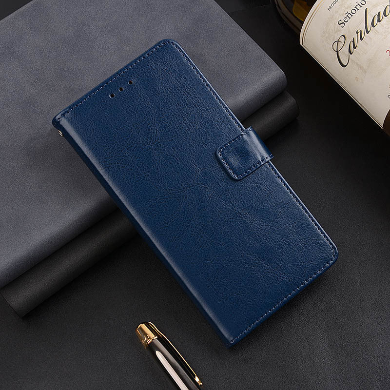 IDEWEI For Asus Zenfone 11 Ultra 5G Leather Case Photo Card Slots Crazy Horse Texture Phone Cover