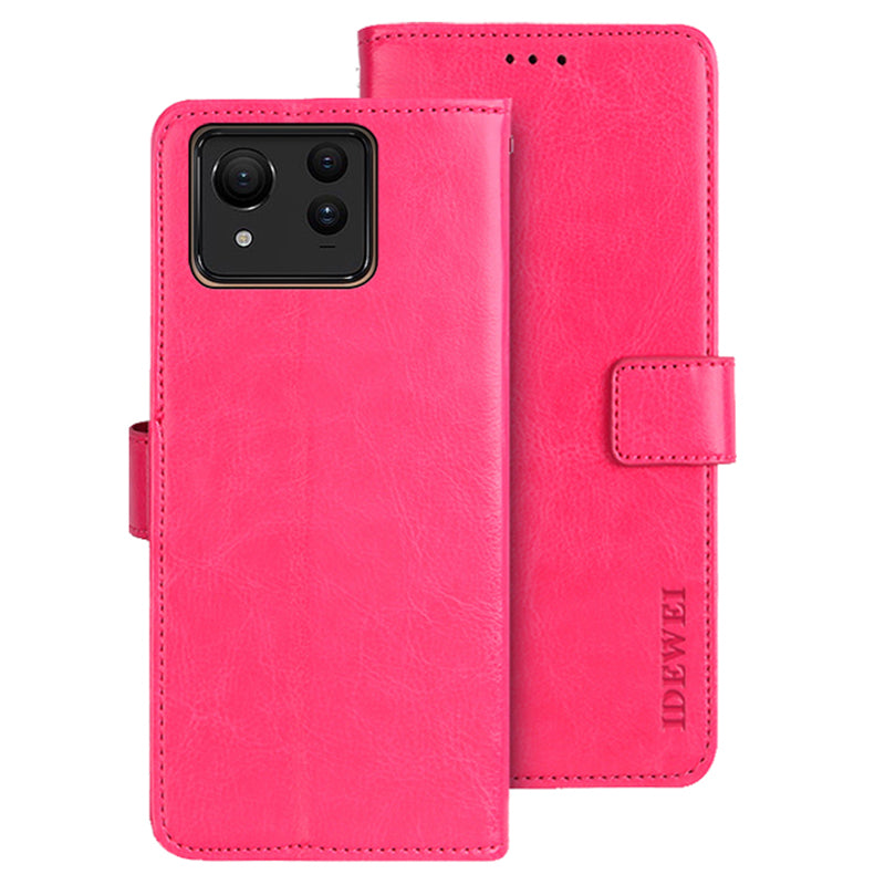 IDEWEI For Asus Zenfone 11 Ultra 5G Case Flip Leather Phone Wallet Cover Crazy Horse Texture