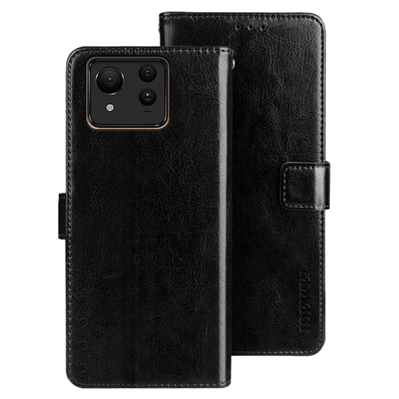 IDEWEI For Asus Zenfone 11 Ultra 5G Case Flip Leather Phone Wallet Cover Crazy Horse Texture