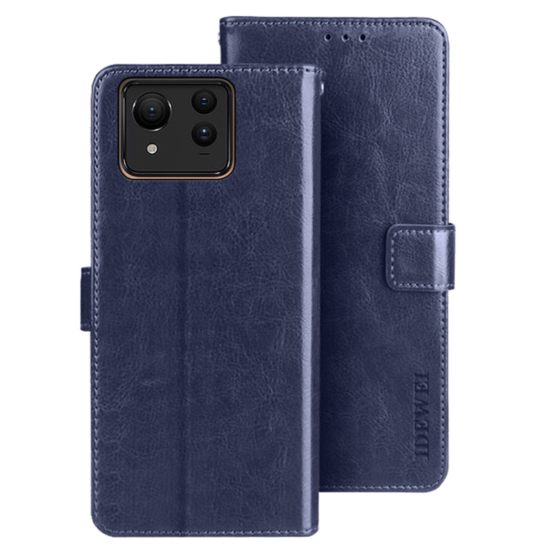 IDEWEI For Asus Zenfone 11 Ultra 5G Case Flip Leather Phone Wallet Cover Crazy Horse Texture