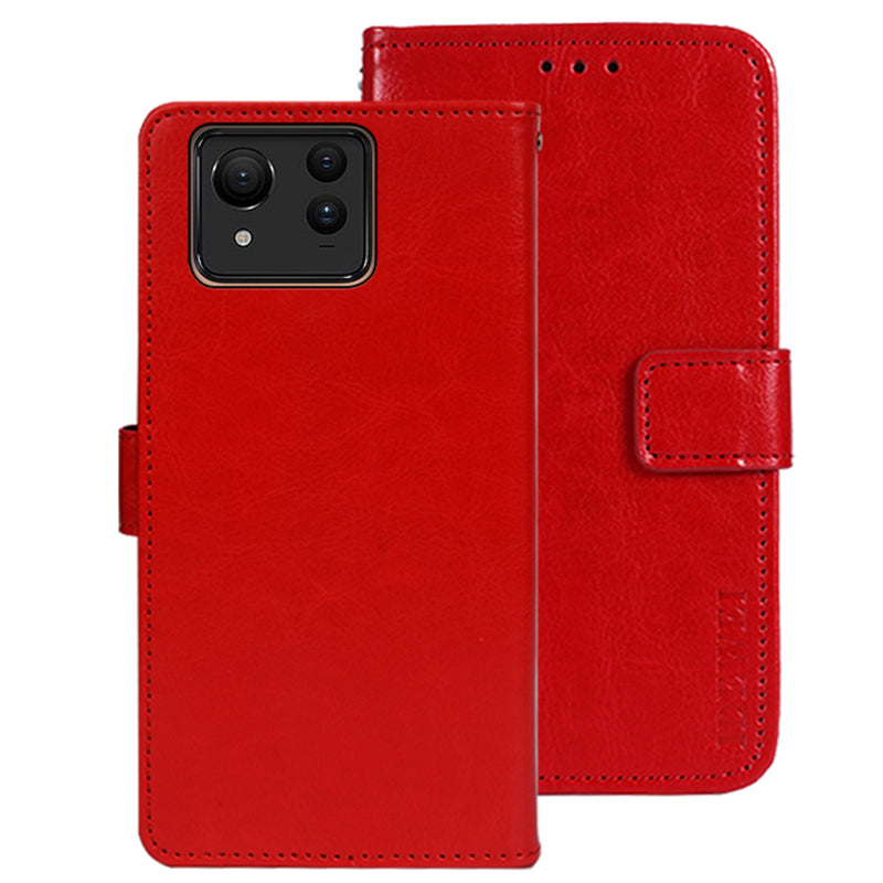 IDEWEI For Asus Zenfone 11 Ultra 5G Case Flip Leather Phone Wallet Cover Crazy Horse Texture