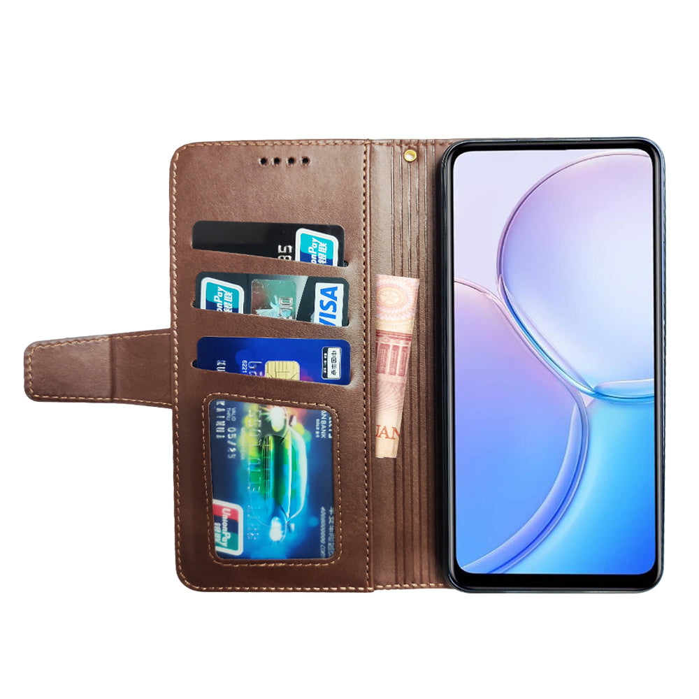 IDEWEI For Google Pixel 8a Case Card Slots Wallet Calf Texture PU Leather Phone Cover