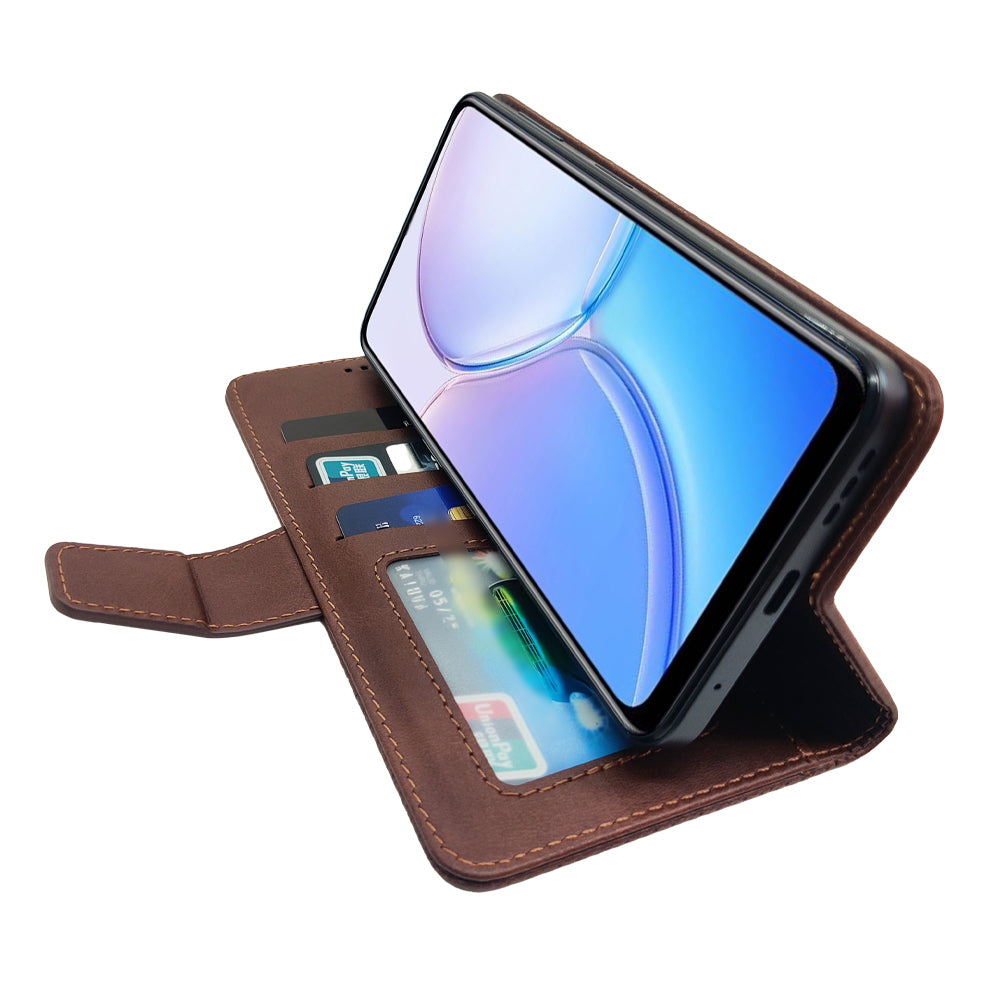 IDEWEI For Google Pixel 8a Case Card Slots Wallet Calf Texture PU Leather Phone Cover