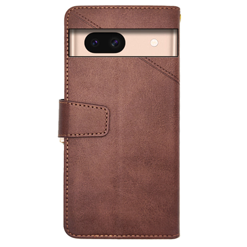 IDEWEI For Google Pixel 8a Case Card Slots Wallet Calf Texture PU Leather Phone Cover