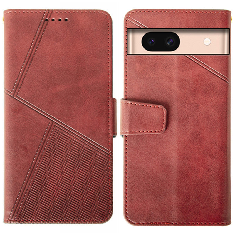 IDEWEI For Google Pixel 8a Case Card Slots Wallet Calf Texture PU Leather Phone Cover