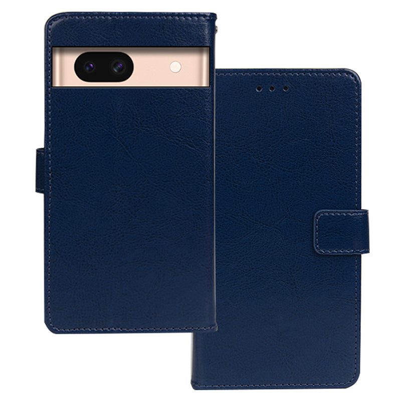 IDEWEI For Google Pixel 8a Case Leather Phone Cover Foldable Phone Stand