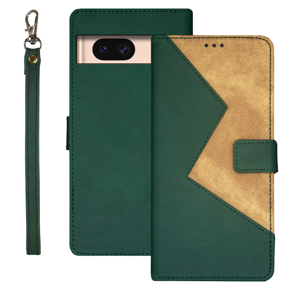 IDEWEI For Google Pixel 8a Case Card Slots Holder Folio PU Leather Phone Cover