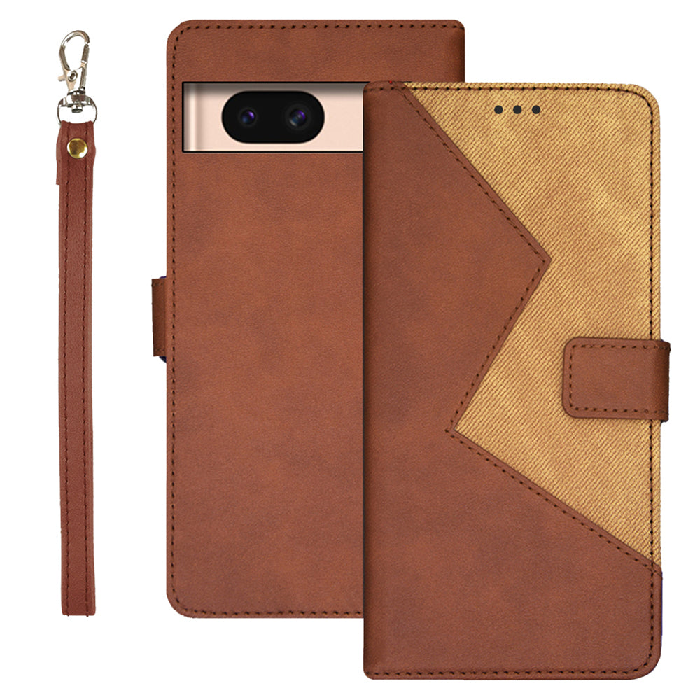 IDEWEI For Google Pixel 8a Case Card Slots Holder Folio PU Leather Phone Cover