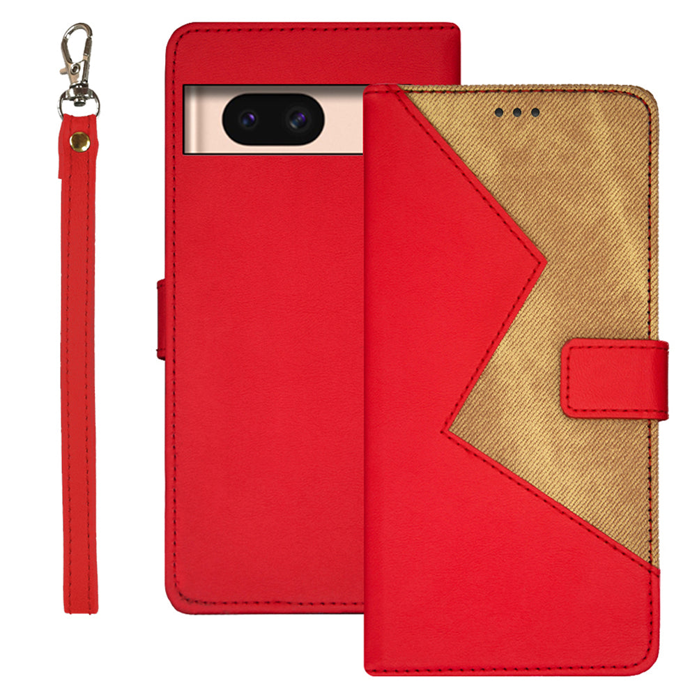 IDEWEI For Google Pixel 8a Case Card Slots Holder Folio PU Leather Phone Cover