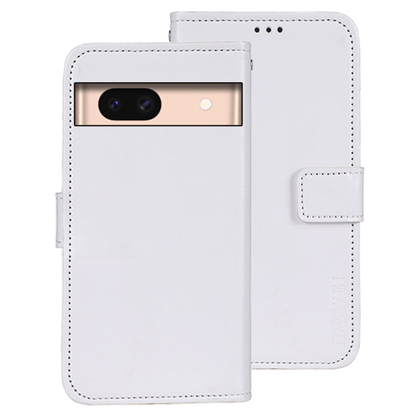 IDEWEI For Google Pixel 8a Case Crazy Horse PU Leather Card Holder Stand Phone Cover