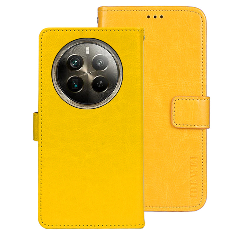 IDEWEI For Realme 12 Pro 5G / 12 Pro+ 5G Wallet Stand Case Crazy Horse PU Leather Phone Cover