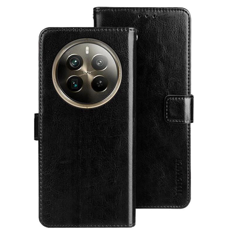IDEWEI For Realme 12 Pro 5G / 12 Pro+ 5G Wallet Stand Case Crazy Horse PU Leather Phone Cover