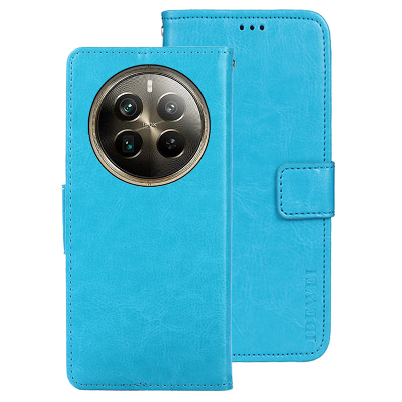 IDEWEI For Realme 12 Pro 5G / 12 Pro+ 5G Wallet Stand Case Crazy Horse PU Leather Phone Cover