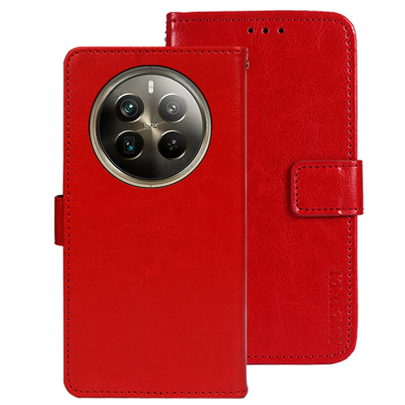 IDEWEI For Realme 12 Pro 5G / 12 Pro+ 5G Wallet Stand Case Crazy Horse PU Leather Phone Cover