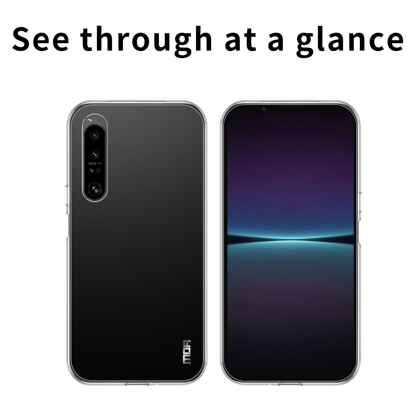 MOFI For Sony Xperia 1 VI Case Scratch-resistsant TPU Clear Phone Cover