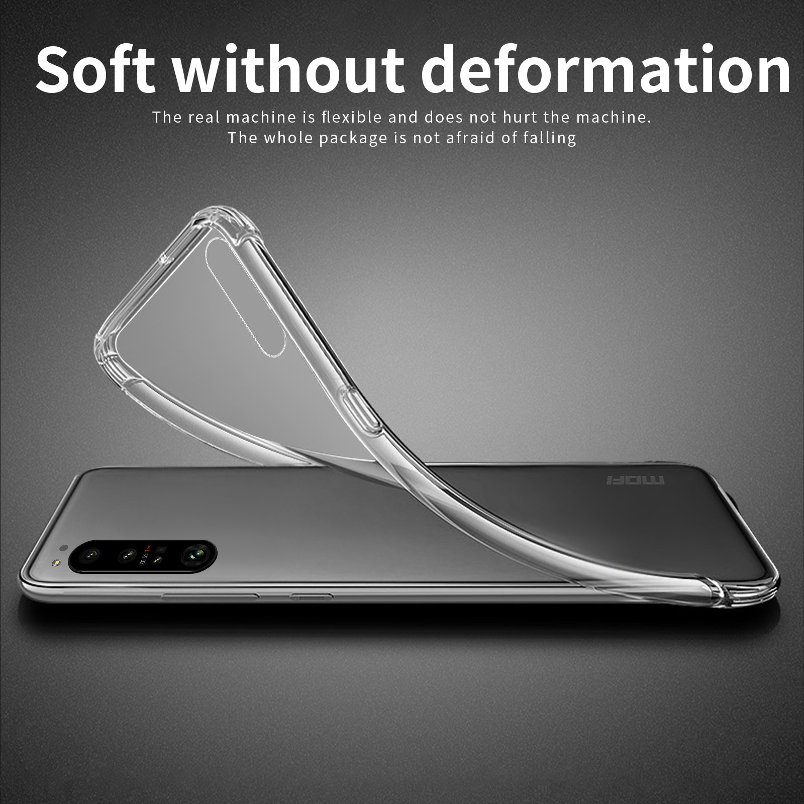 MOFI For Sony Xperia 1 VI Case Scratch-resistsant TPU Clear Phone Cover