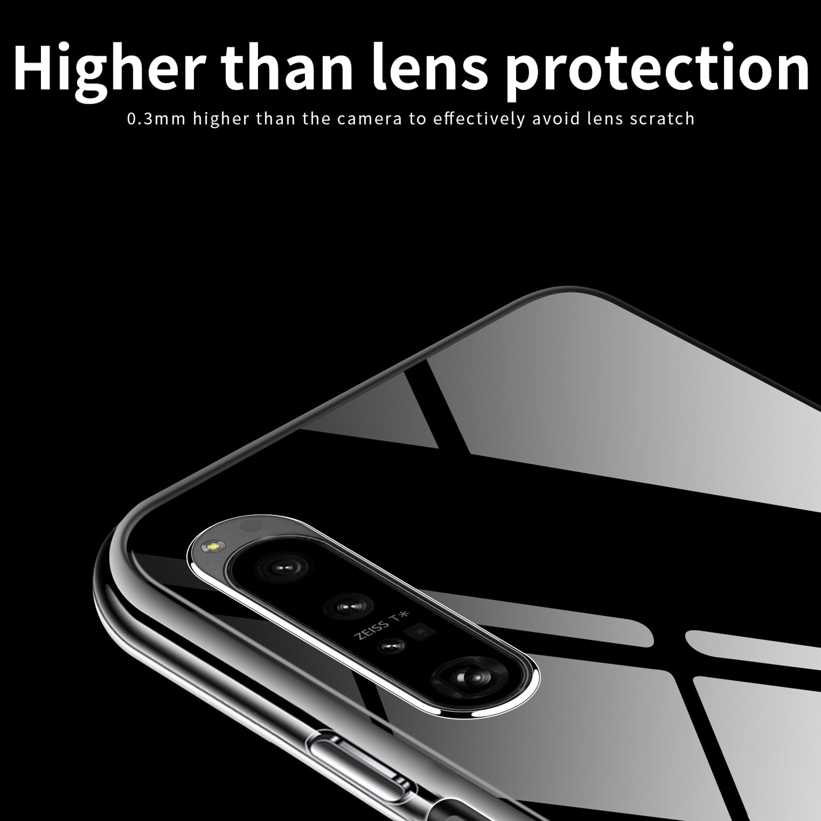MOFI For Sony Xperia 1 VI Case Scratch-resistsant TPU Clear Phone Cover