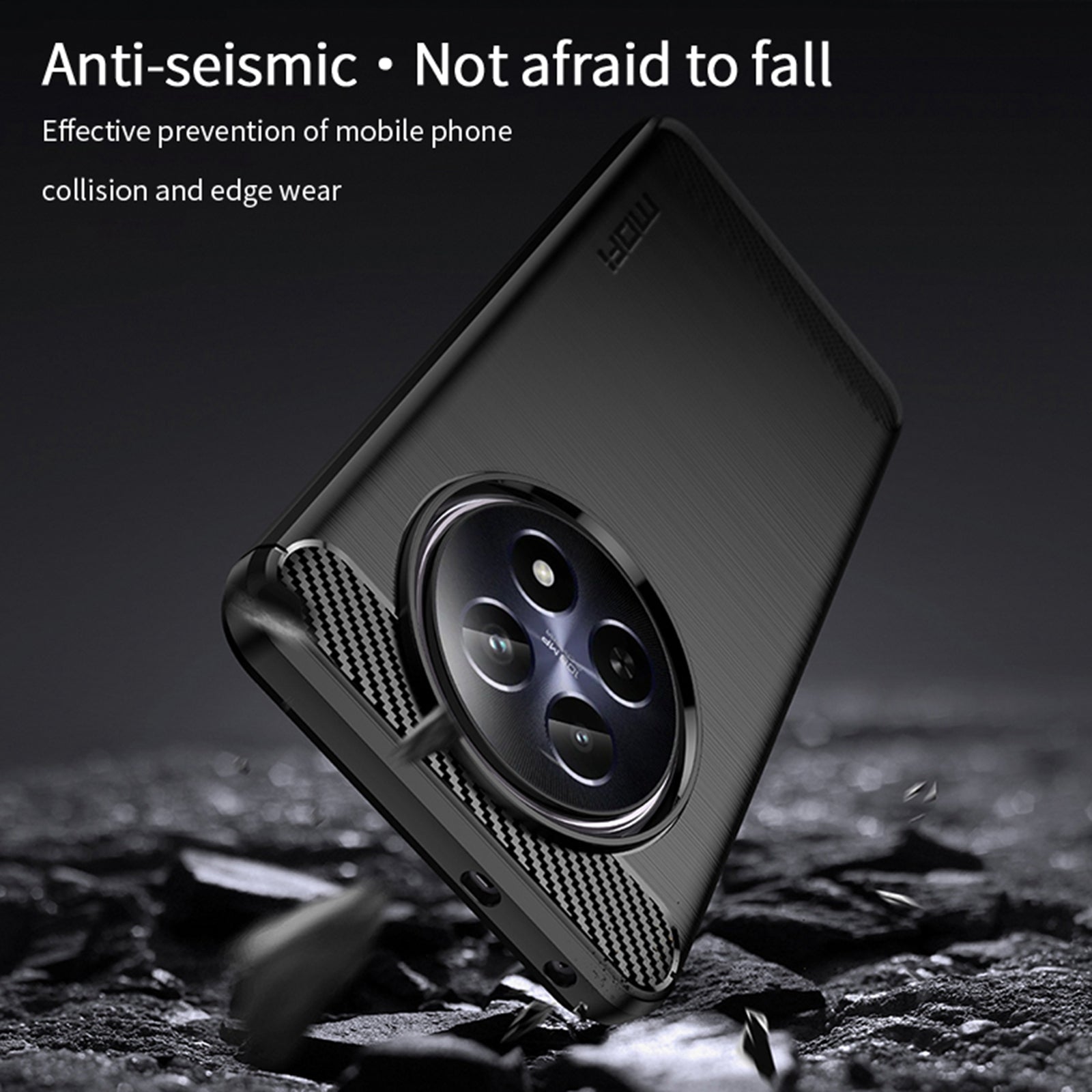 MOFI JK TPU Series-1 For Realme 12 Case Brushed Anti-Fall TPU Phone Cover